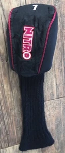 Nitro Red/Black Sock #1 Wood Golf Head Cover - Picture 1 of 3