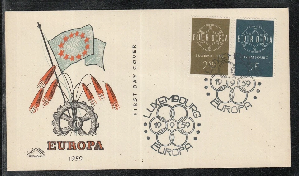 Luxembourg 1959  Europe Cept of beautiful FDC - Image 1 of 1