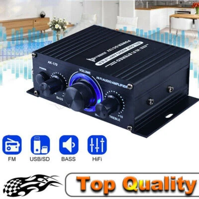 12V HiFi Digital Stereo Audio Leistungsverstärker 400W FM Amplificador In AMP - Bild 1 von 4