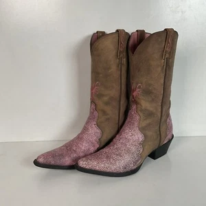 Ariat Pink Stingray Print Cowgirl Boots 6.5 B Triad - Picture 1 of 22