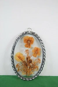 Lasting Impressions Handcrafted Pressed Flowers Sun Catcher Window Art - Picture 1 of 1