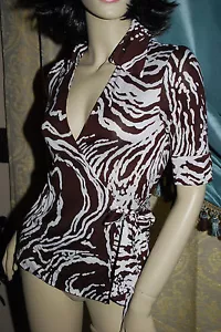 DVF DIANE VON FURSTENBURG DE COLECCIÓN JILLIANNA ENVOLTURA EXCELENTE TALLA 4 ¡¡Como nuevo!!¡! - Imagen 1 de 5