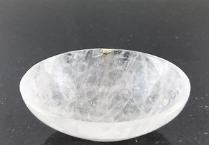 3 Inches CLEAR QUARTZ Bowl Crystal Bowl Hand Carved Bowl Gemstone Healing Bowl - Picture 1 of 3