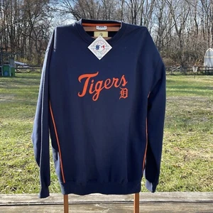 VINTAGE DETROIT TIGERS CREWNECK SWEATSHIRT Lee Sport Size L With Tags New - Picture 1 of 4