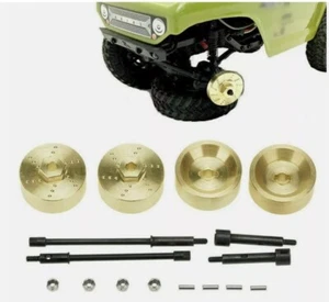 1/24 Axial SCX24 90081 AXI00002 6mm Widen Wheel Axles & Brass Weights Set - Picture 1 of 9