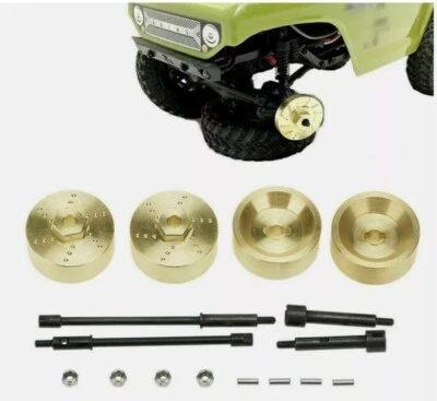 1/24 Axial SCX24 90081 AXI00002 6mm Widen Wheel Axles & Brass Weights Set - Image 1 of 4