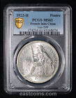 PCGS MS61 1922 H French Indo China French Colony Silver Piastre