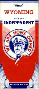 1941 Globe Road Map: Wyoming NOS - Picture 1 of 1