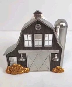 Bath Body Works Wallflowers Plug Light Up Silver Barn and Silo Glitter Pumpkins - Picture 1 of 4