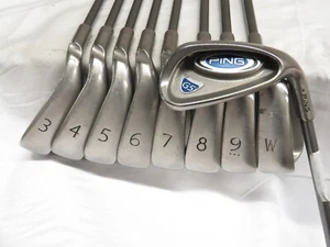 Used RH Ping G5 Red Dot Iron Set 3-PW, UW Ping Stiff Flex Graphite Shafts - Picture 1 of 8