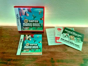 *NO GAME* New Super Mario Bros. Nintendo DS Red Case + Manual CIB Complete - Picture 1 of 3
