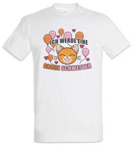 Ich Werde Große Schwester T-Shirt Fun Baby Kind Geburt Nachwuchs Spaß Geschenk - Bild 1 von 1