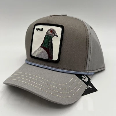 Gorra Goorin Bros The Farm Homie Paloma Gris Cuerda Snapback Ajustable Nueva con Etiquetas Foto 1 de 4