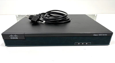 CISCO 1921 K9 V05 Gigabit Router w/ WIC 1DSU T1 WAN Card & Rack Ears - Image 1 of 4