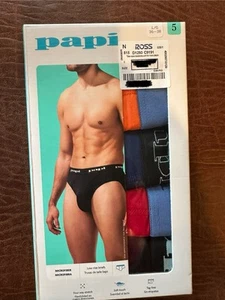 PAPI BRIEFS 5 PACK MICROFIBER UNDERWEAR" Large 🩲 - Picture 1 of 2