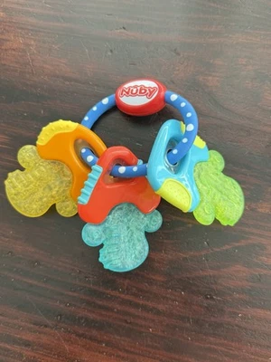 Nuby Baby Teething Keys Toy With Textured Surfaces & Fun Colors - Image 1 of 3