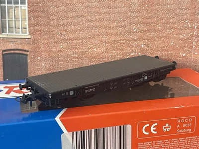 Roco 1/87 HO Gauge 46385 DRG Heavy Duty Flat Wagon - Image 1 of 4