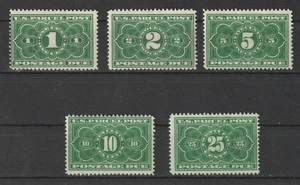 US # JQ1---- JQ5 VF spedizione pacchi dovuta OGLH cv= $ 257 - Foto 1 di 2