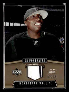 Camiseta deportiva Upper Deck Portraits Dontrelle Willis 2005 reliquia dorada/15 Marlins U4759 - Imagen 1 de 2