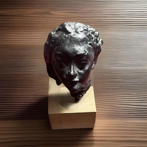 FRENCH COMPOSITE HEAD OF WOMAN AFTER AUGUSTE RODIN - Picture 1 of 11