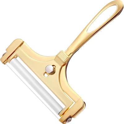 Cortador Queso Alambre Grosor Ajustable Acero Inoxidable Suave Duro Cocina Oro - Image 1 of 4