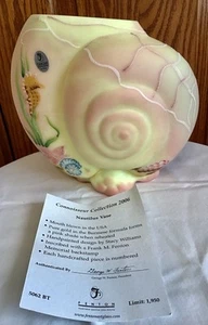 Fenton 2006 Connoisseurs Collect Nautilus Seepferdchen Limited Edition Vase 1065 - Bild 1 von 5