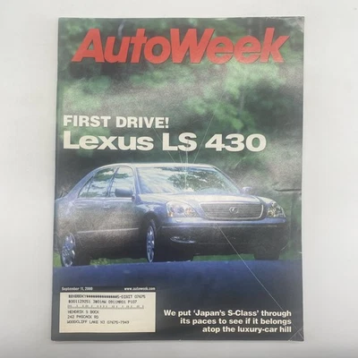 AutoWeek Magazine September 2000 Lexus LS430 - Image 1 of 4