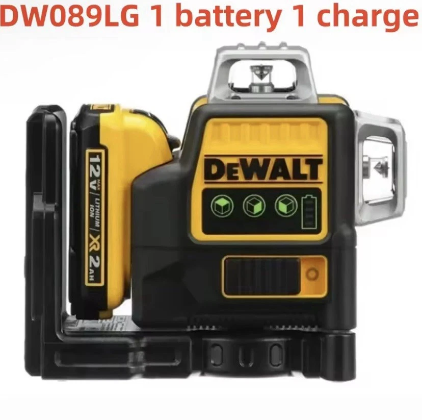 DeWalt DW089LG 12V Green Line 3 x 360 Laser Level Laser & Battery & Charger USA - Image 1 of 2