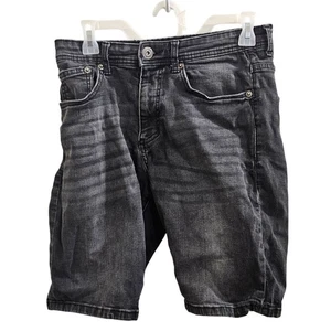 Pantalones cortos de mezclilla para hombre Company Eighty One talla 30 negros lavados informales - Imagen 1 de 14