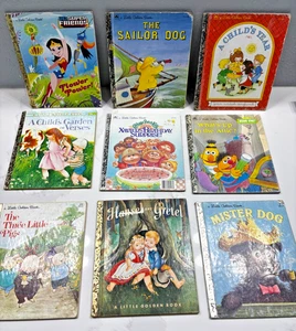 Vintage Lot 9 Little Golden Book Sailor Dog A Child's Year Cabbage Patch Kids... - Bild 1 von 10