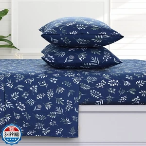 Tribeca Living Ultraweiche Türkische Baumwolle Flanell King Laken Set mit Extra De - Bild 1 von 5