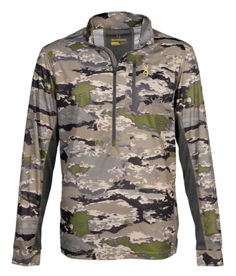 Browning Early Season 3/4 Zip Shirt Hunting Camouflage Ovix Men's Size: 3XL - Image 1 of 4