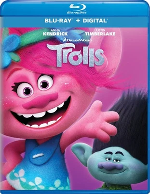 Trolls (Blu-ray) Anna Kendrick Justin Timberlake Zooey Deschanel (US IMPORT) - Image 1 of 3