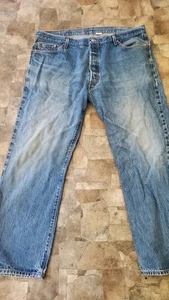Vintage Y2K Levi's 501 Original Jeans Herren Größe 46 x 34 Knopfleiste gerades Bein - Bild 1 von 7
