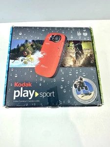 NEW Kodak Playsport Model Zx5 Flash Media Camcorder Black Waterproof Open Box  - Picture 1 of 10