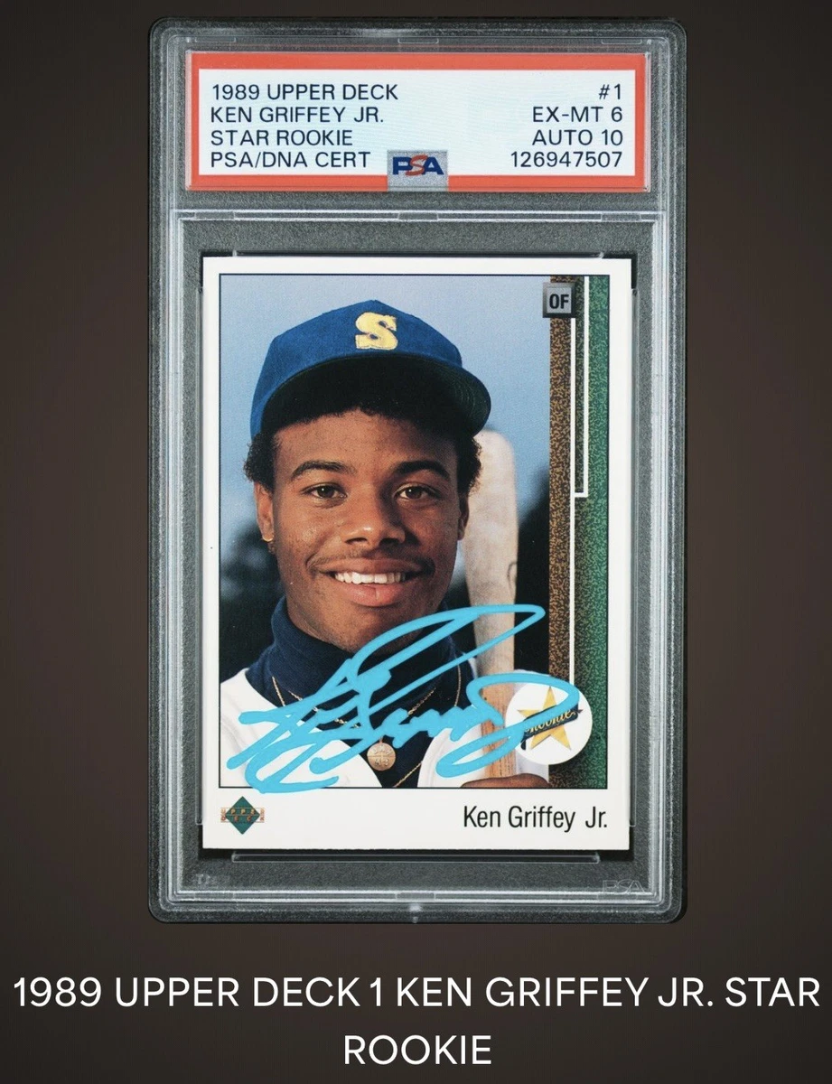 Upper Deck Ken Griffey Jr Autographed Baseball Trading Card