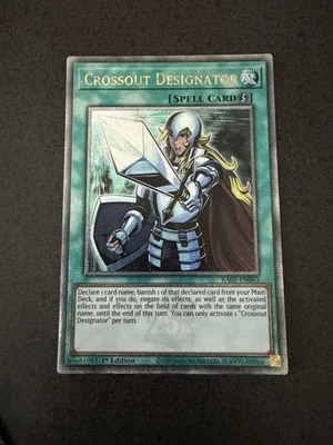 EURO Crossout Designator - RA02-EN063 - Quarter Century Secret Rare - 1st LP - Image 1 of 2