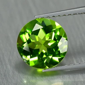 1.96Ct Round_Awesome Transparent Unheated Green Peridot _Pakistan - Picture 1 of 1