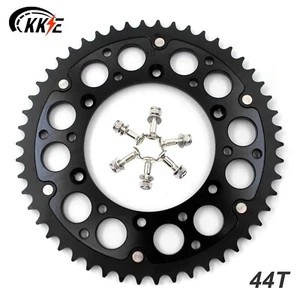 KKE 44T Rear Hybrid Sprocket Fit Suzuki RMZ250 RMZ450 RMZ450 DRZ400/E/S/SM RM125 - Picture 1 of 12