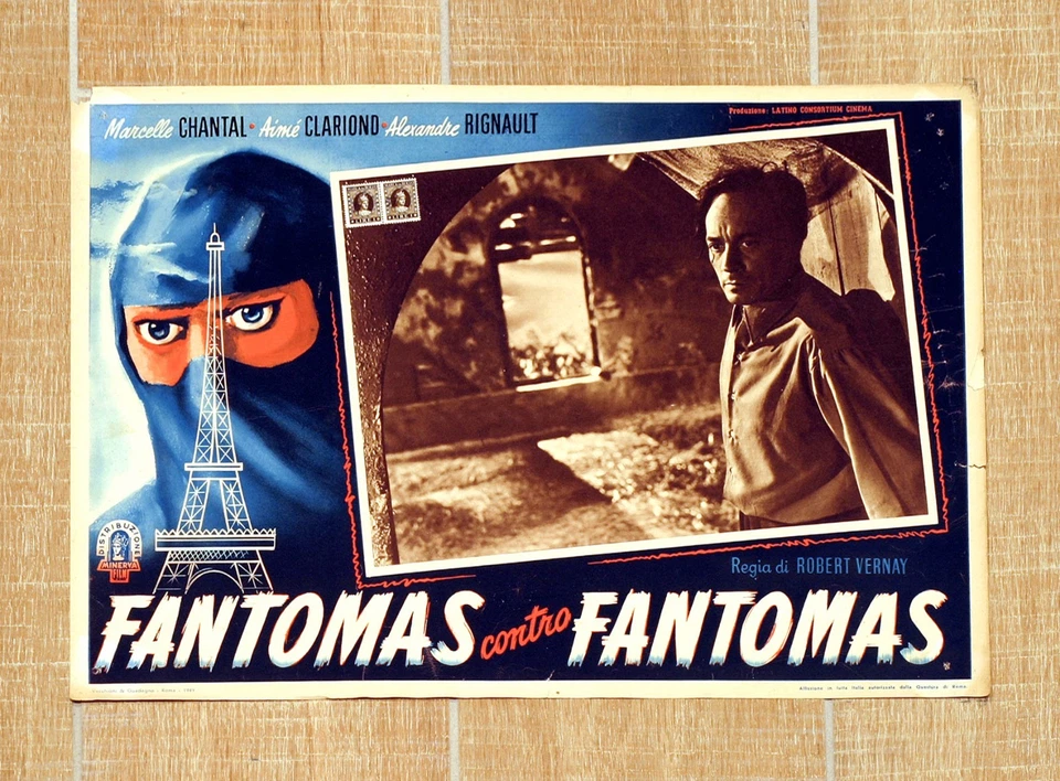FANTOMAS CONTRO FANTOMAS fotobusta poster Fantômas contre Tour Eiffel W12 - Bild 1 von 1