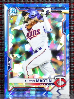 AUSTIN MARTIN  -  2021 BOWMAN CHROME DRAFT SAPPHIRE #BDC19  - Image 1 of 2
