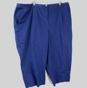 Liz Claiborne Lizgolf Audra Navy Cropped Golf Capri Pants Women's 24W - Picture 1 of 8