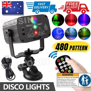 480 Patterns Laser Projector Light Stage Lighting Disco Party KTV Lamp LED RGB - Picture 1 of 11