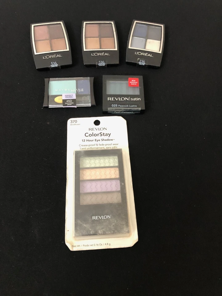 Maybelline , Revon & L'oreal eye shadows -Some Cracked/ PLS READ Description - Image 1 of 4