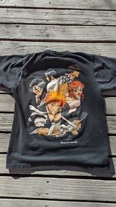Vintage Bleach Anime Shirt Mens Size M Black Short Sleeve Ripple Junction Ichigo