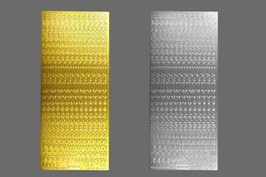 Pegatina minúsculas Starform 1281 oro/plata - Imagen 1 de 3