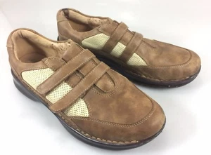 Sofft Walking Shoes 8 M Brown Leather and Tan Mesh - Picture 1 of 6