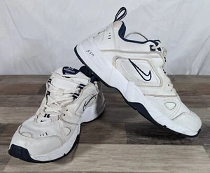 Nike Air Monarch II vintage pelle bianca 2003 da uomo taglia USA 10,5 308264-111 - Foto 1 di 8