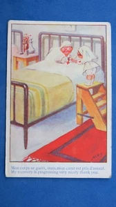 WW1 Military Comic Postcard 1914 1918 Red Cross Nurse VC Victoria Cross Medal - Picture 1 of 2