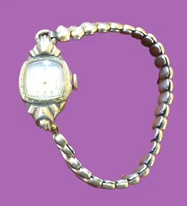 Reloj, Sello, 17 Joyas, Cuerda, Protegido contra Golpes, Oro 10K RGP, No Funciona - Imagen 1 de 4